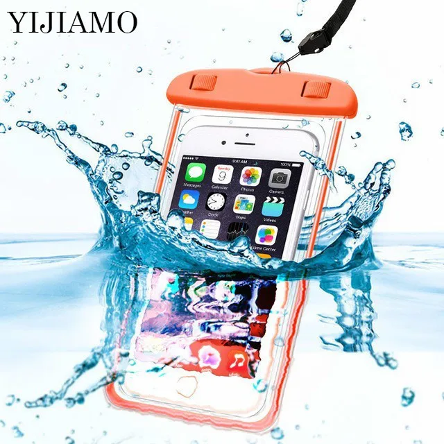 US $1.45 Universal For Huawei PSmart Waterproof Phone Pouch For Honor 8 9 10 Lite Waterproof Case Swimming W