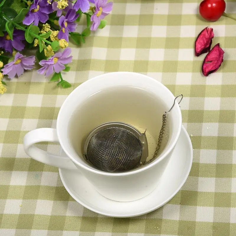 Чайный настойник из нержавеющей стали Сфера сетчатый фильтр для чая кофе травы сито для приправ диффузор чай фильтр шар 3 разных размера