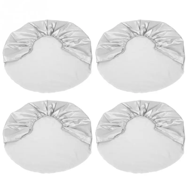 

4Pcs 27-29 Wheel Tire Tyre Silver Protection Cover for Car Jeep RV SUV Truck Trailer Polyester Fiber Auto Tyre Accessories New