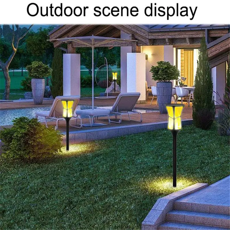 

Garden Lamps Outdoor Solar LED Garden Lights Waterproof Flickering Flames Light Landscape Decoration Lighting for Patio Driveway