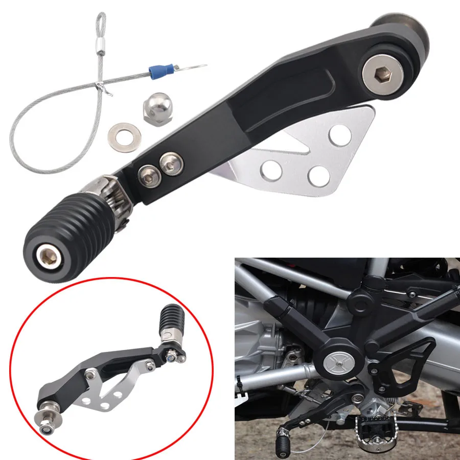 1 x Aluminum Alloy Satin Black Shift Lever Forward Controls Gear Levers Fit For BMW R 1200GS LC
