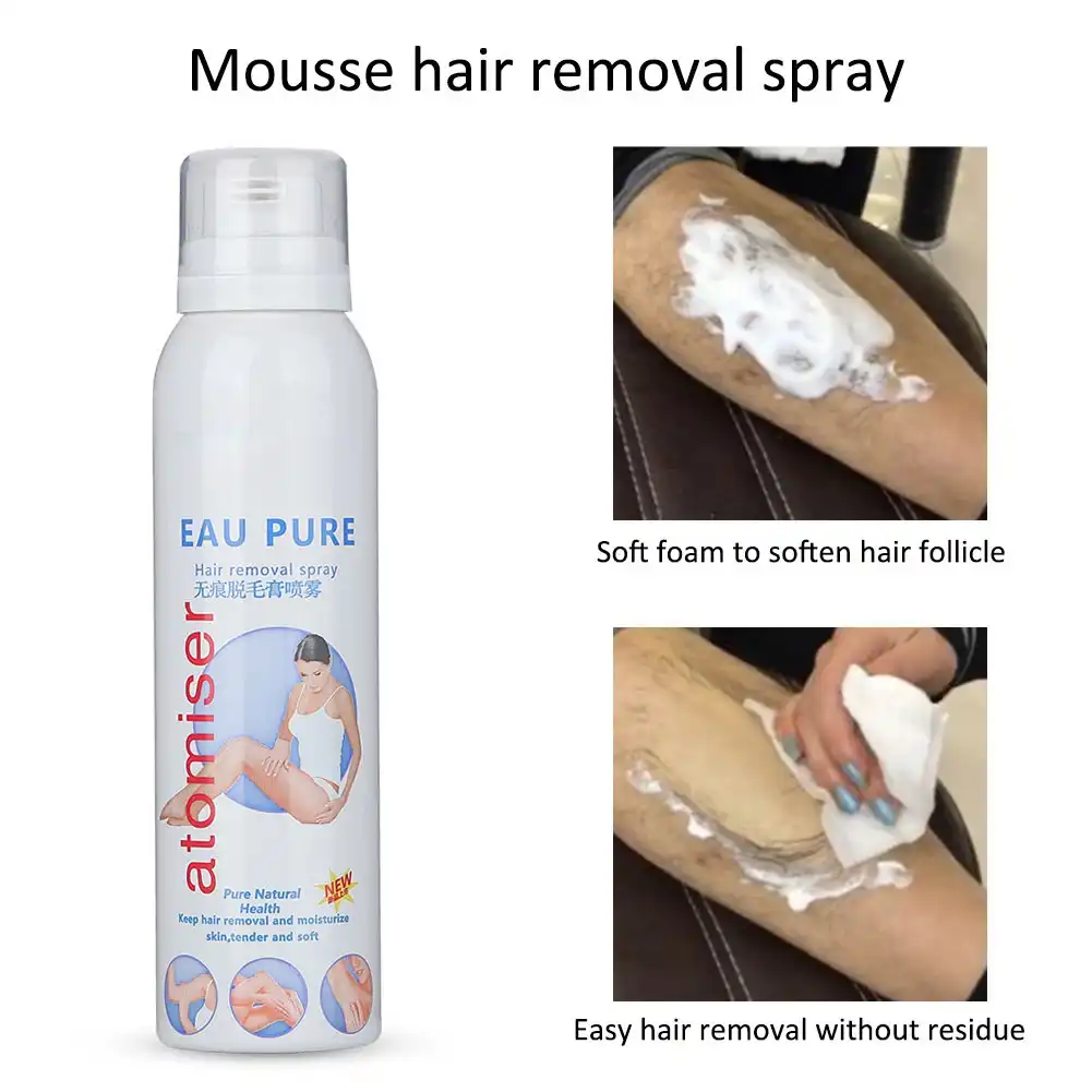 Natural Mousse Hair Removal Foaming Depilatory Spray For Armpit