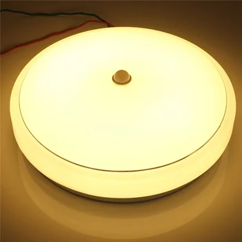 

18W Smart PIR Motion Sensor LED Ceiling Light Ceiling Mount Lamp Light Fixture with Infrared AC110-265V White Automatic sensing