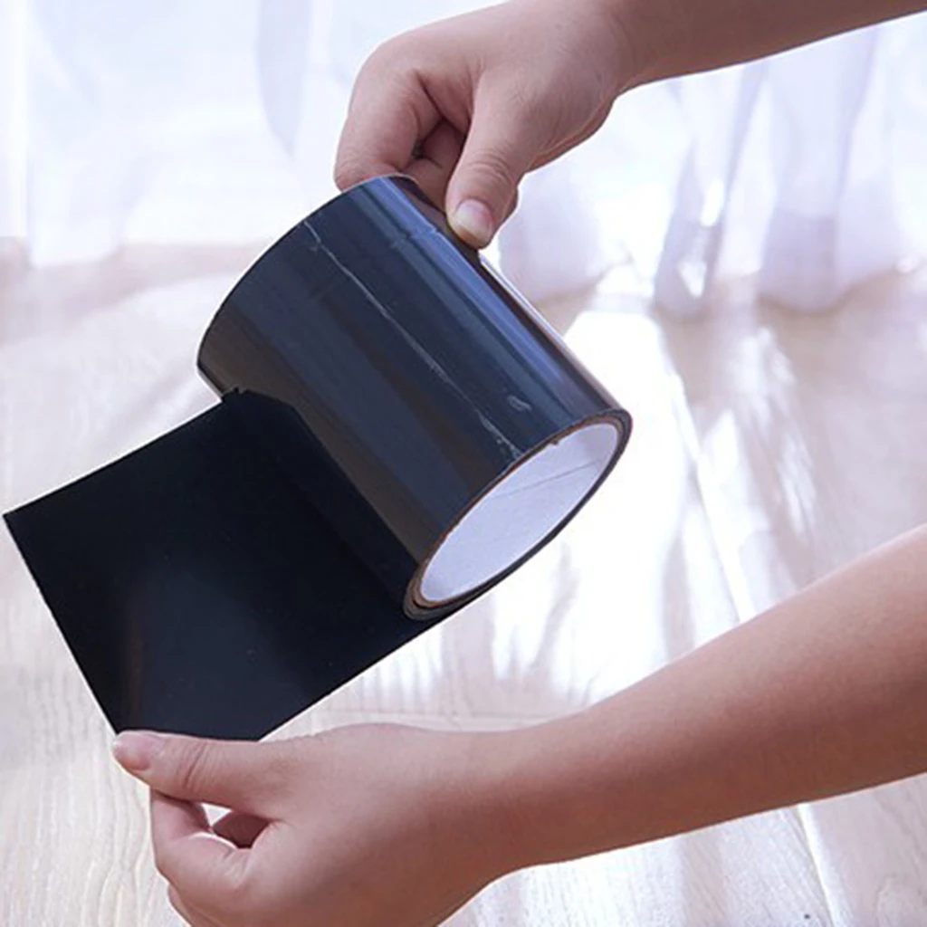 

ROLL Black Waterproof Water Stop Leaks Seal Tape Repair Tape Extra Strong Adhesive Sealing Tape, 10x150cm