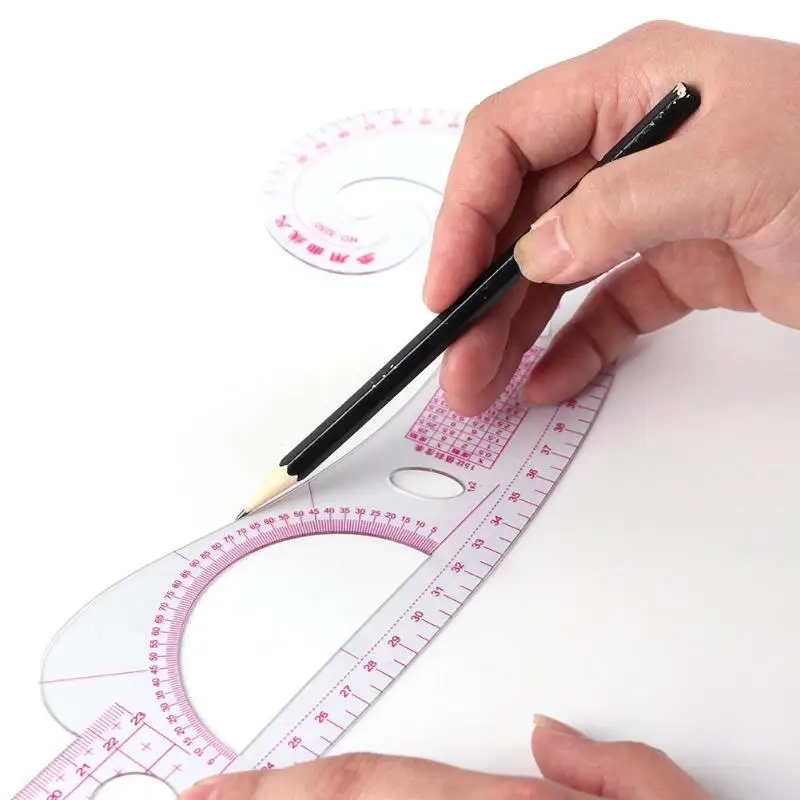 

ABS Tailor Ruler Sewing Tools Soft Plastic Comma Shaped Curve Measure Tailor Ruler Styling Design Ruler for Clothing Making