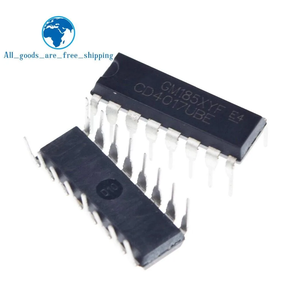 100 шт. CD4017 CD4017B CD4017BE 4017 десятилетия счетчик делитель IC