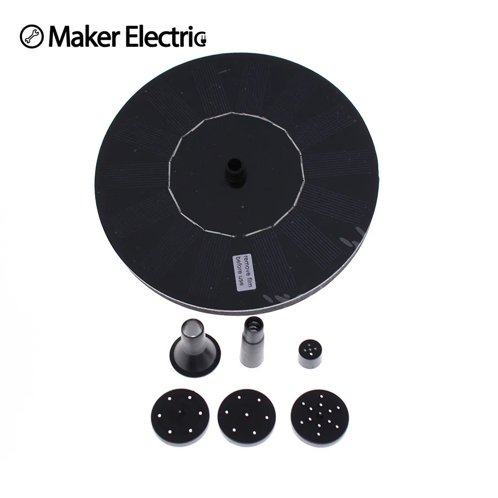 

Free Shipping Solar Fountain Pump Floating Water Landscape Small Fountain E quipment MKGY-P-0014S Power Panel Kit from makerele