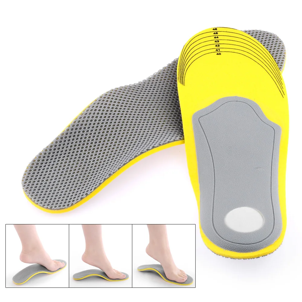 2019 New Hot Orthotics Shoe Inserts Full Length Arch Support L Yellow ...