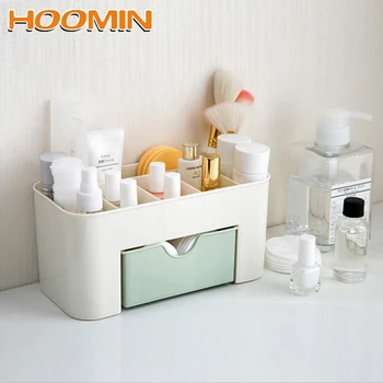 

HOOMIN Plastic Multi-functional Plastic Makeup Box Make Up Container Small Drawer Desk Sundries Organizers Desktop storage box