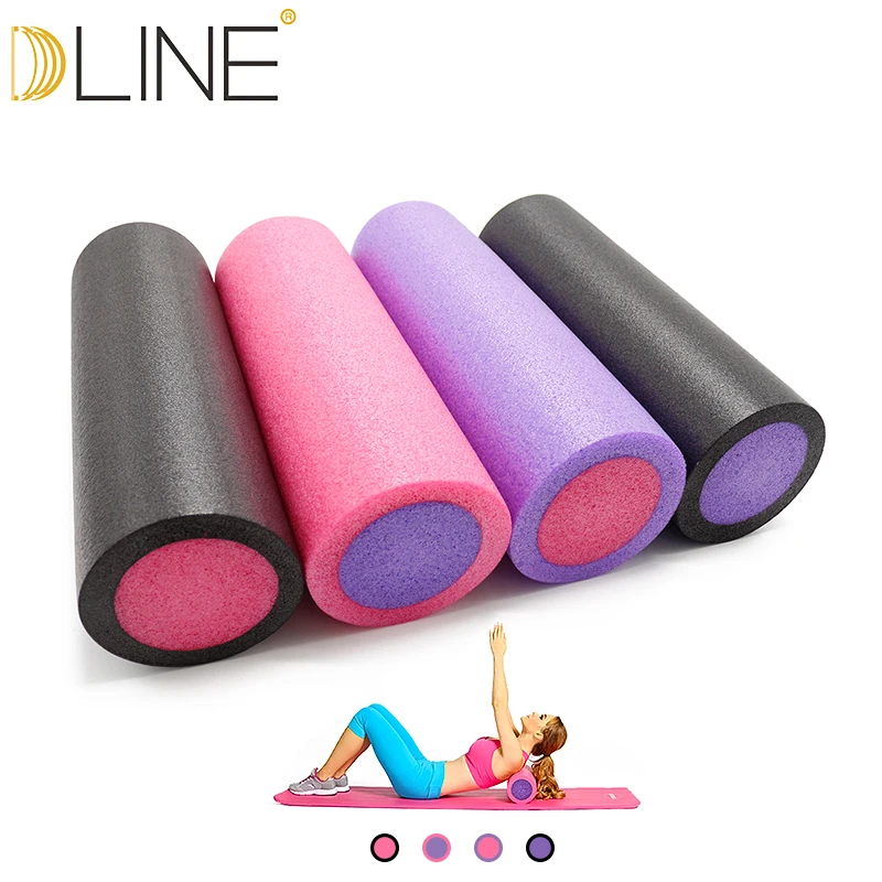 dline Foam Yoga Grid Foam Roller Yoga Block Pilates Massage Roller
