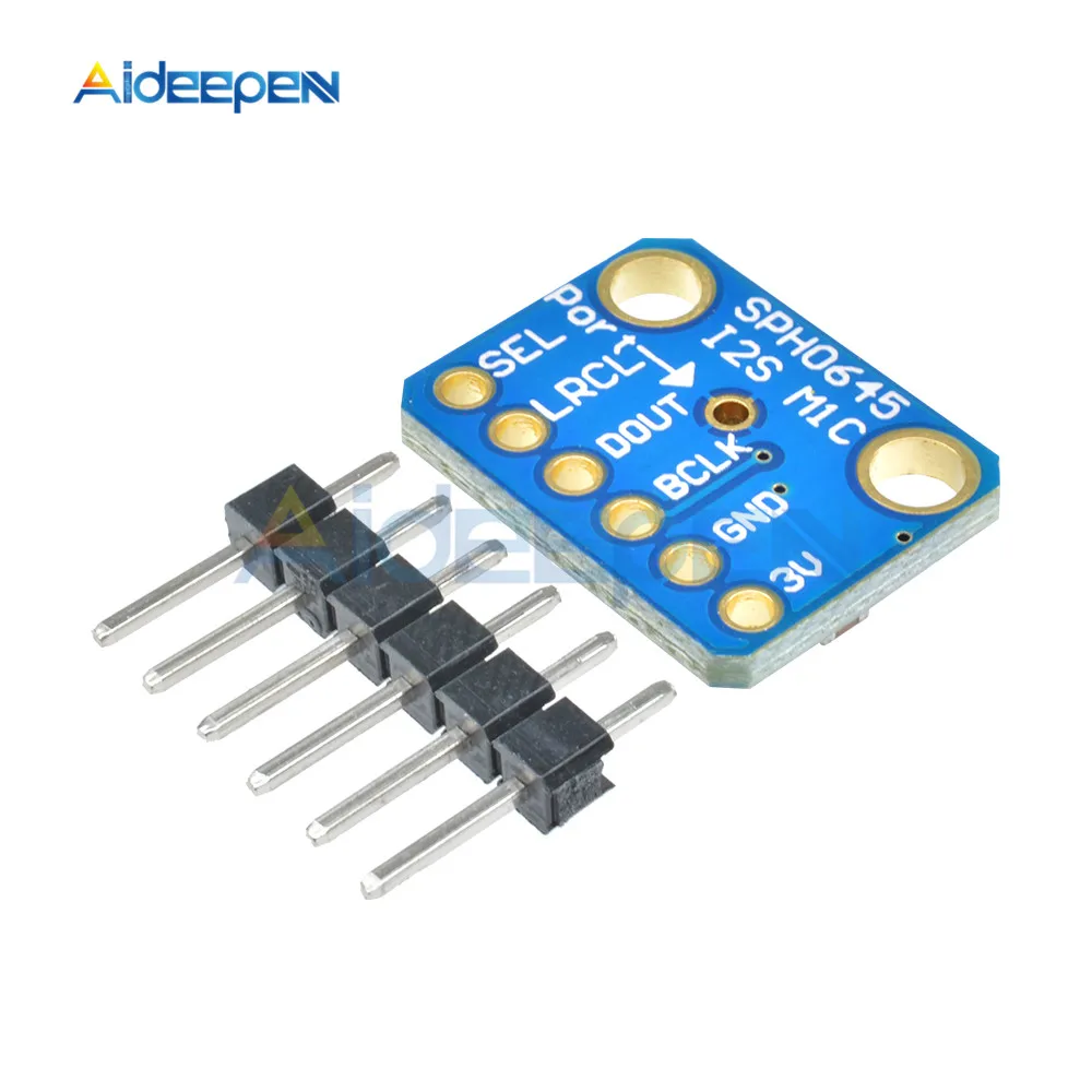 

GY-SPH0645 I2S MEMS Microphone Breakout Module SPH0645LM4H Single Mono Element Output Winder Board for Arduino Zero FZ3483