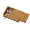Bamboo Box Creative Desktop Organizer Wooden Storage Box Chess / Card / Playing Card Packaging Case 10.7*7.7*3.5CM 4