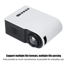 Портативный Мини HD 1080 P светодиодный смарт-проектор домашний медиа плеер HDMI домашний кинотеатр встреча проектор ЕС Plug