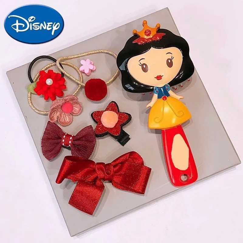 

Disney Comb Headwear Head Rope Set The Frozen Elsa Snow White Ariel Cartoon Princess Comb New Year Lovely Gift