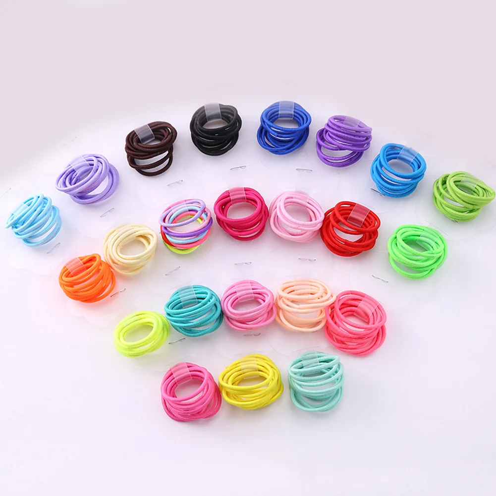 10Pc Cute Kids Elastic Tiny Hair Tie Rubber Band Girls Colorful Rope Ring Ponytail Holder Hair Accessories
