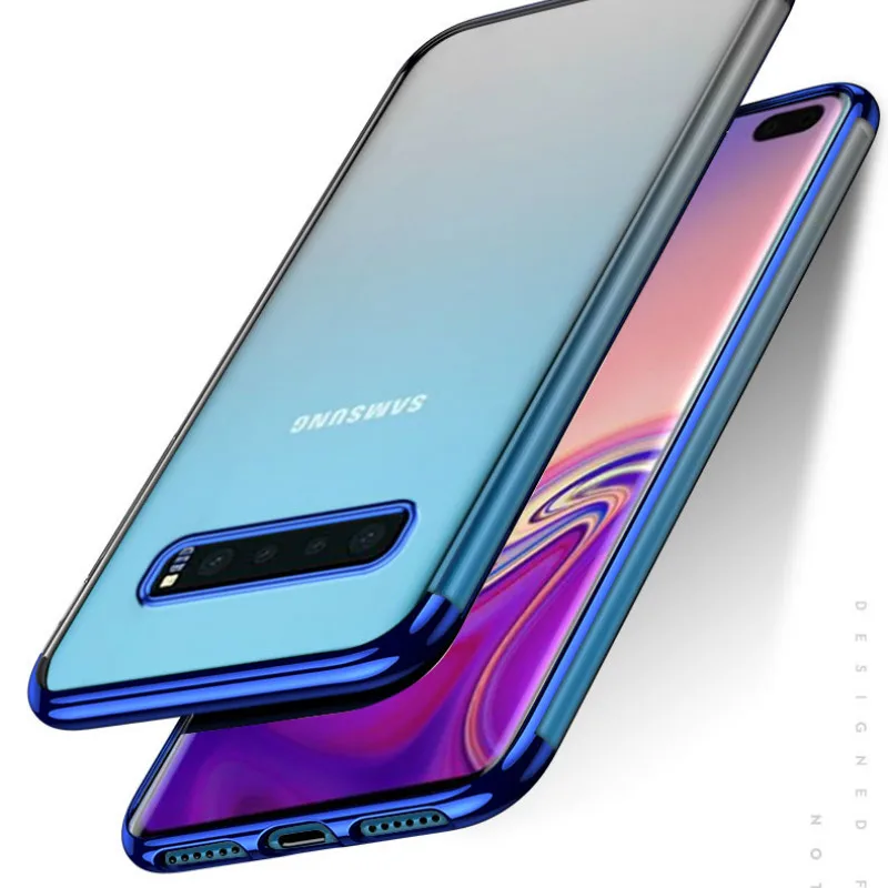 

For Samsung A70 A50 A30 A20 M30 M20 S10E S10 S9 S8 Plus S7 S6 Soft TPU Plating Back Case For Galaxy A750 A9S A9 A7 2018 Note 9 8