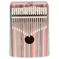 Калимба 17 ключ игрушечное пианино Finger перкуссия для детей музыка игрушка в подарок-розовый оптимизировать узор