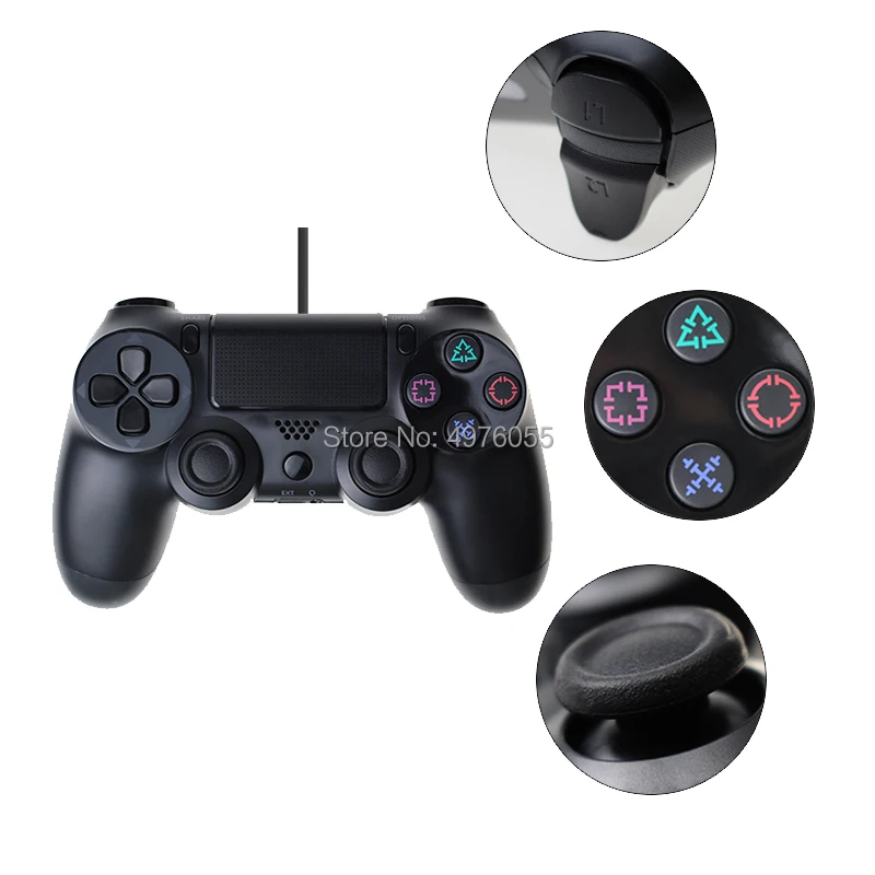 Проводной геймпад для Playstation Sony PS4 контроллер Джойстик ПК Win 7/8/10 PS3 консоль с USB