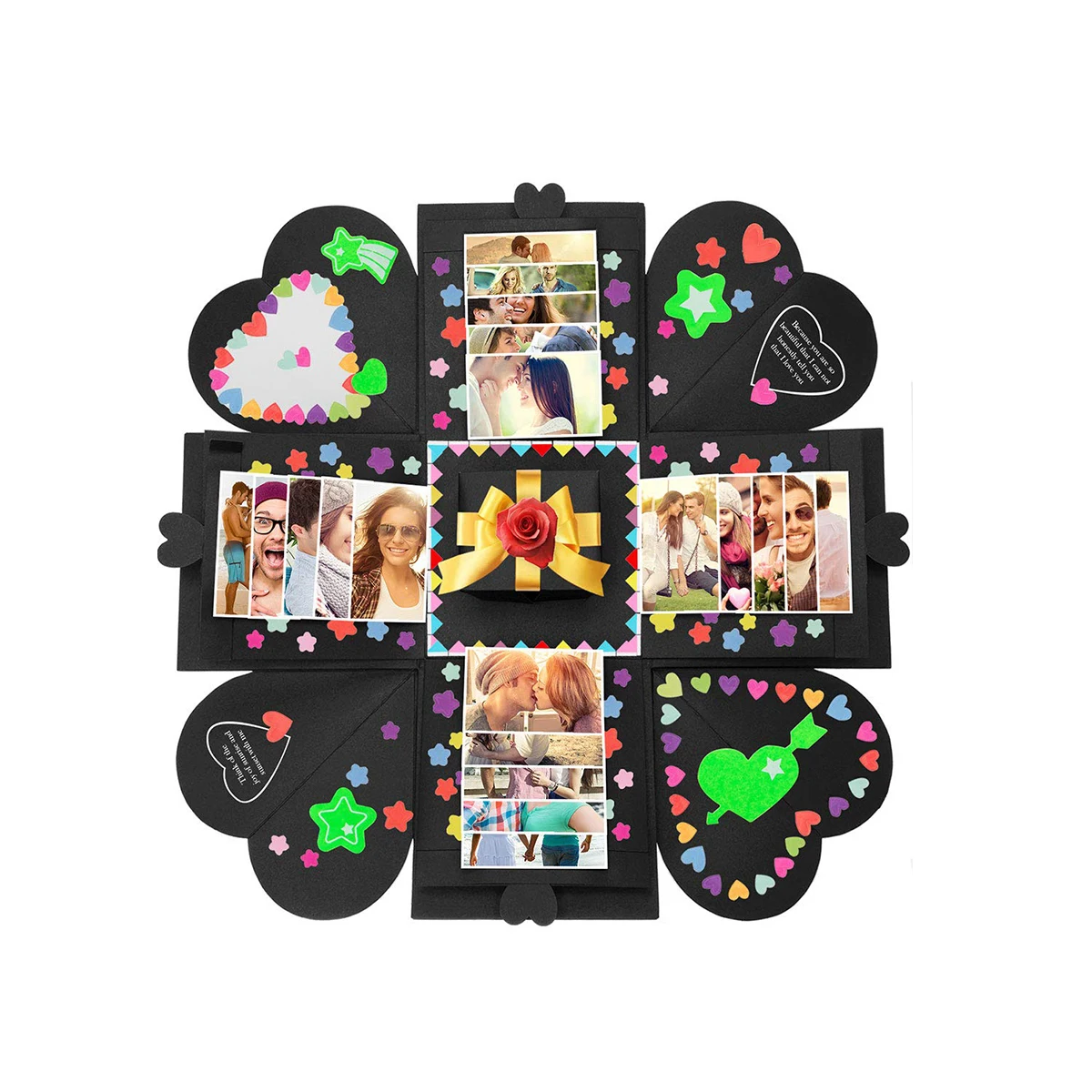 DIY Love Explosion Box Ideas Suprise Подарочная коробка для свадьбы День рождения Взрывная