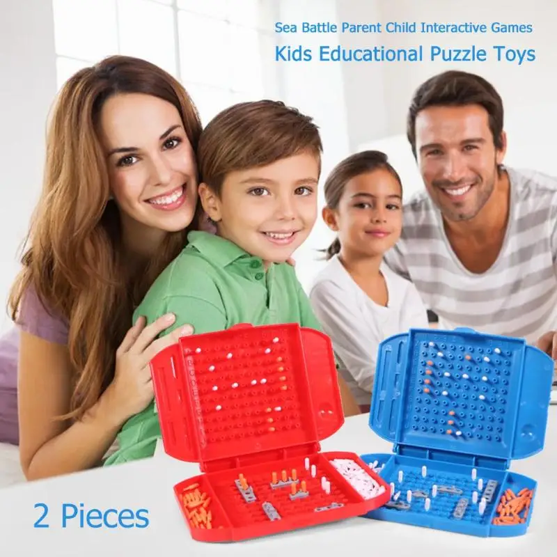 

2pcs Sea Battle Breaking Popping Game Parent Child Family Interactive Games Kids Family Intellectual Education Puzzle Toys