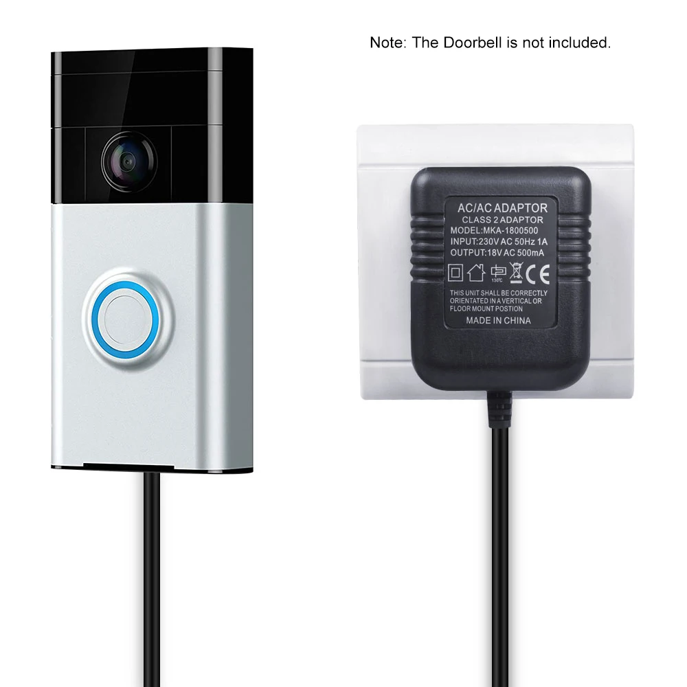 

Power Supply Adapter for Ring Video Doorbell Pro,for Ring Video Doorbell,for Ring Video Doorbell 2,for Nest hello,6M Cable,Black