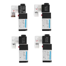 Горячая Пневматический электромагнитный клапан 3-сторонний выход 2-х позиционный Выключатель Тип G1/4 0,15-0,8 МПа