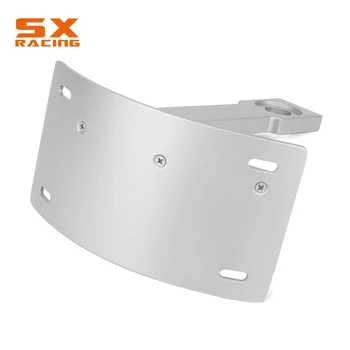 

Motorcycle Silver Curved Side Bracket Holder Number Plate Mount Tag Relocator For YAMAHA Warrior 2002 2003 2004 2005 V-Max VMax