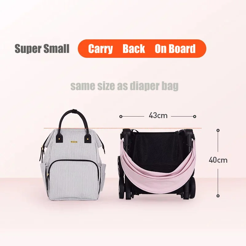  Baby Stroller Folding Car Small Lightweight 4 Season Use Shock-resistance Four Wheels Stroller VS X