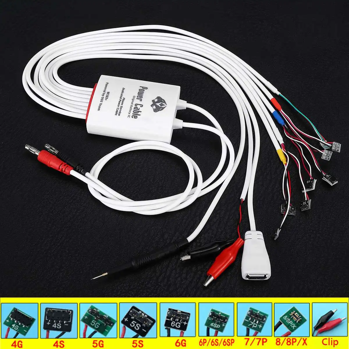 

DC Phone Repair Power Cable Multi-Function Test Cable for iphone 4/4S/5/5S/5C/6S/6SP/6P/6/7/7P/8/8P/X Repair Tools