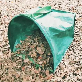 

Yard Waste Bags Garden Large Yard Dustpan-Type Garden Bag For Collecting Leaves Reusable Lawn Pool Garden Leaf Waste Basket