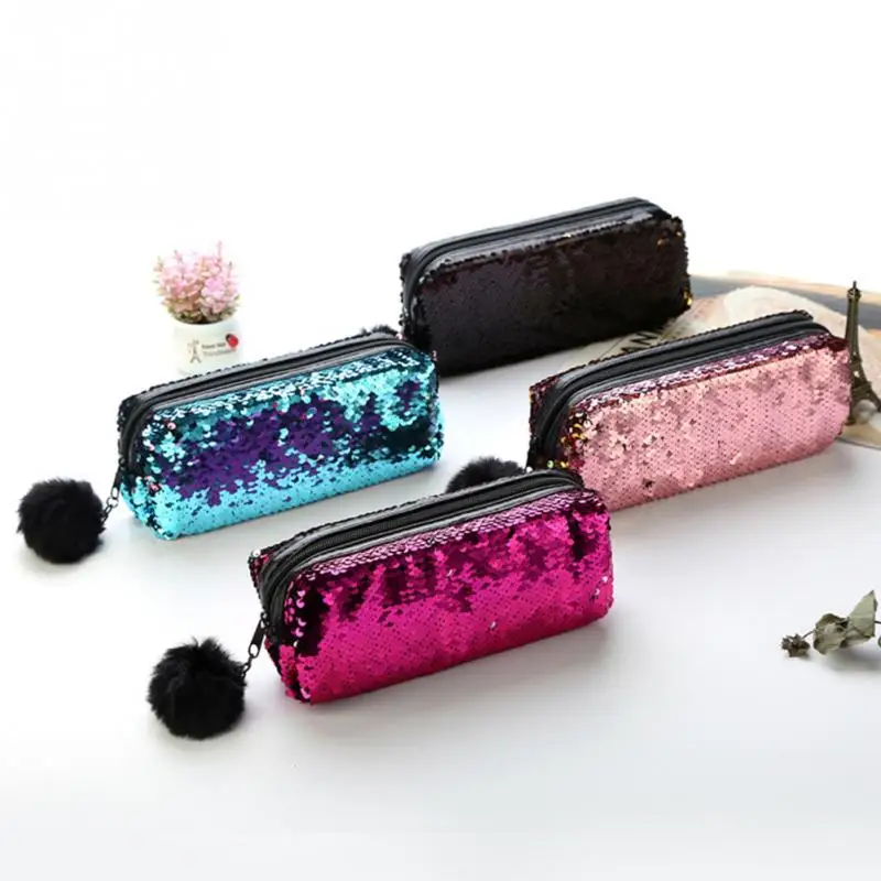

Fashion Women Colorful Makeup Bag Pouch Exquisite Paillette Sequin Cosmetic Bag For Travel 6 Colors