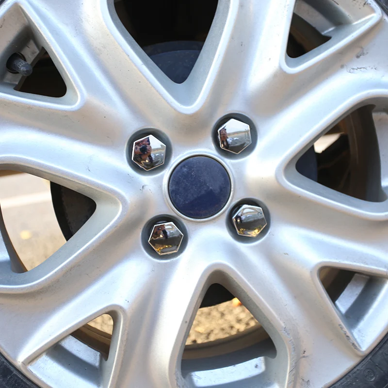 

My Good Car Abs Chrome Wheel Hub Caps Cover Fit For Ford Fiesta Ecosport 2009 - 2017 Accessories