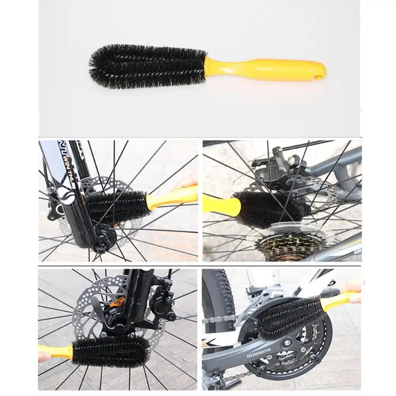 6 в 1 Набор инструментов для очистки велосипедной цепи, щетки для шин с перчаткой, перчатки для чистки велосипеда, инструменты для чистки велосипеда, аксессуары MTB