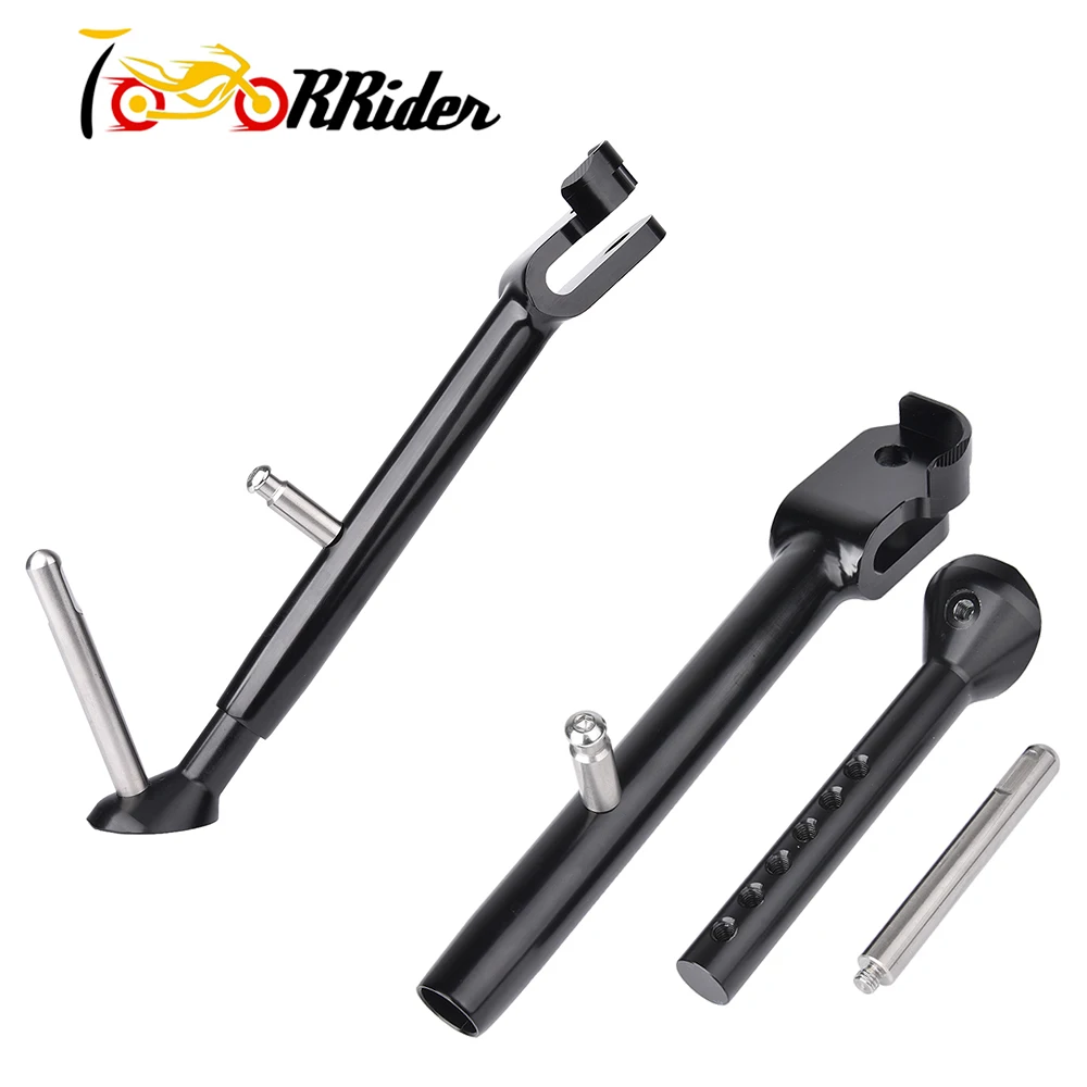

For Yamaha YZF R3 R25 MT03 MT-03 2015 2016 CNC Adjustable Length Leg Prop Side Stand Kickstand Adjustable Lowered MT03 R-3 R-25