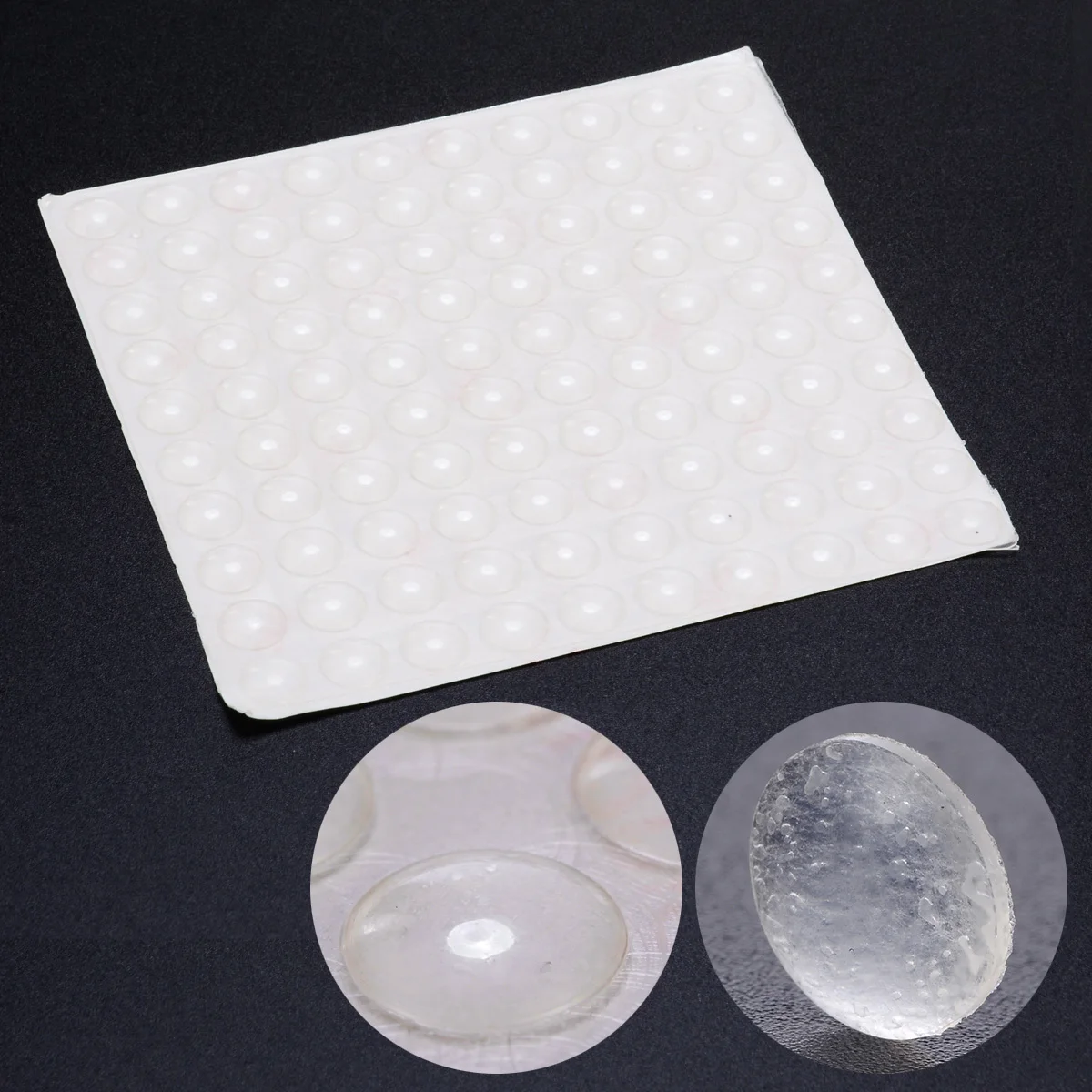 100pcs Mayitr Self Adhesive Silicone Feet Bumpers Stops Clear