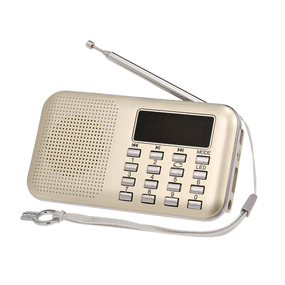 Y 896 fm радио цифровой портативный 3 Вт стерео динамик MP3 аудио плеер с 2 дюймовым