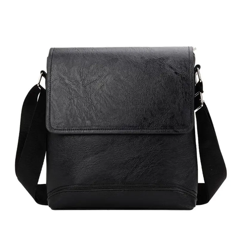 

Vintage Messenger Bag Men's PU Leather Shoulder bag Male Travel Casual Business Small Flap man Crossbody Bags for Men sac a main