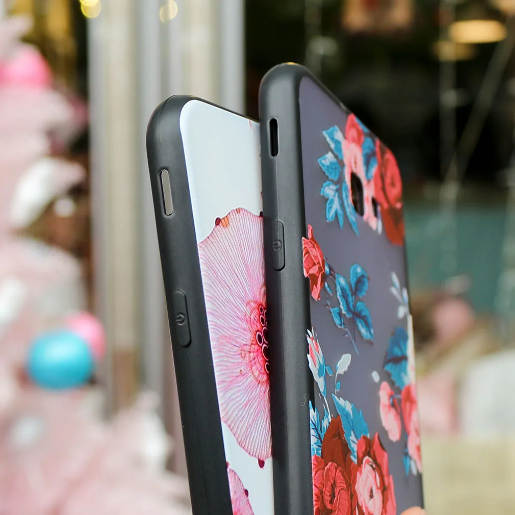 Case For Samsung Galaxy J4 2018 Plus A8 J6 J8 Flower Cover Luxury Hard Cute Protective Funny Full |