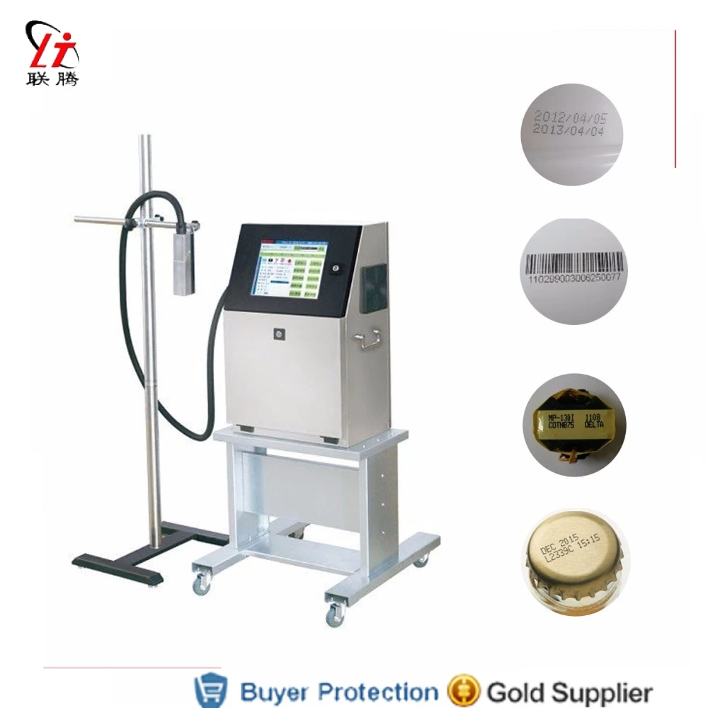 

Fully Automatic Inkjet Printer Continue Ink Jet Printing Machine Spraying Barcode Batch Code Expiry Produce Date Free Shipping