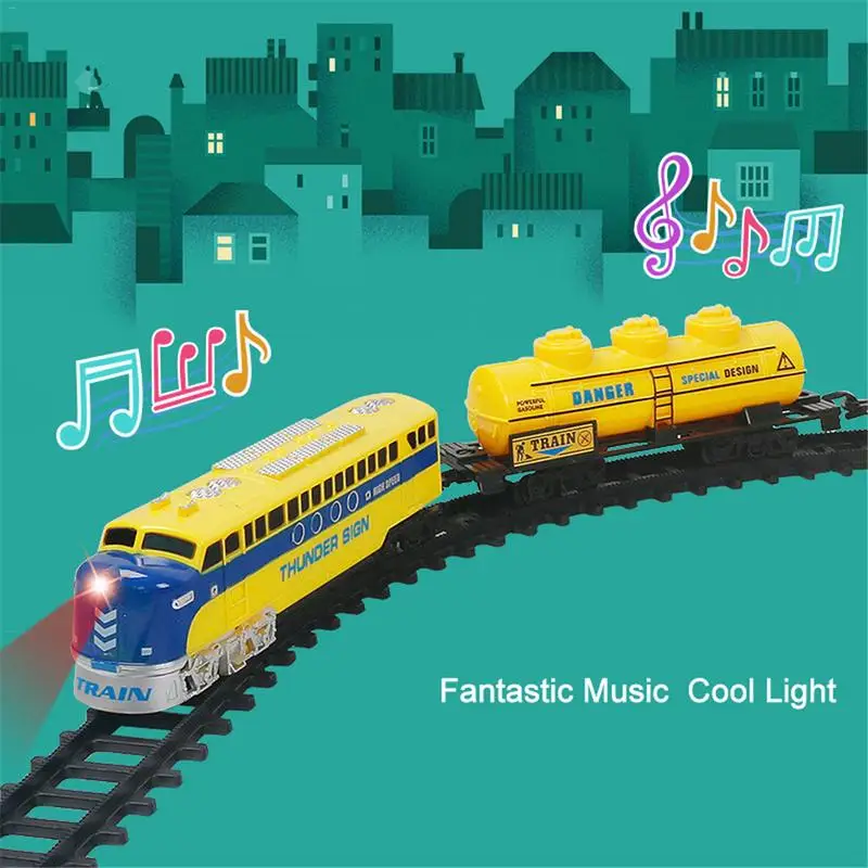 

Radio-Controlled Anti-stress Children Boy Remote Control Conveyance Car Electric Steam Smoke RC Train Set Model Fun Toy Kid Gift