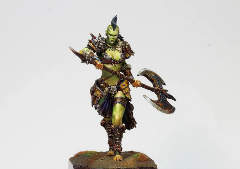 

75mm Resin Model Soldier Orc Warrior Modelling DIY Kit Toys Hobbies Scale Models Figures 14 Years Old Or Older Free Shipping