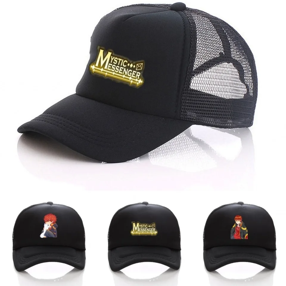 black messenger hat
