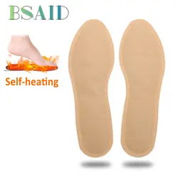 BSAID унисекс Зимние Самонагревающиеся стельки для обуви женские и мужские с подогревом Стелька для обуви Сапоги стелька с подогревом ноги
