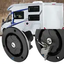 Заливка воды на входе запирающая Крышка RV Caravan дом на колесах с ключами аксессуары для лодки рекреационный Автомобиль RV прицеп черный