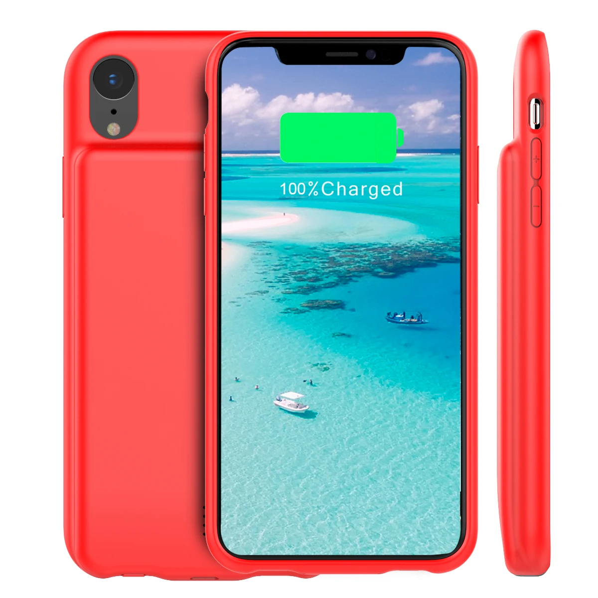 

For iPhone Xr Battery Charger Case with Audio 5000mAh External Backup Charger Power Bank Protective Phone Shell phone Cover