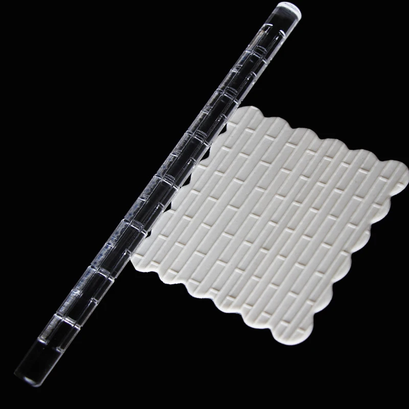 

Transparent Acrylic Solid Roll Clay Rolling Pin Fondant Baking Pastry Roller