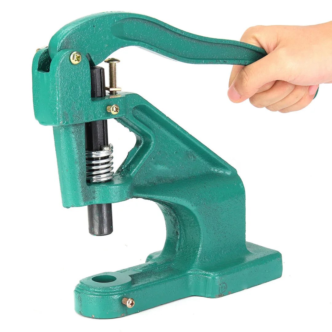 

Manual Hand Pressure Snap Pressing Machine Clamp Snap Clip On Tool Metal Green Rivets Molds Snaps Button installation tool