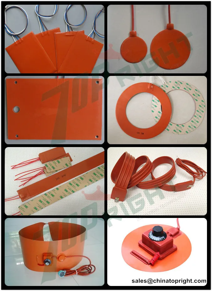silicone rubber heaters from china topright Industrial