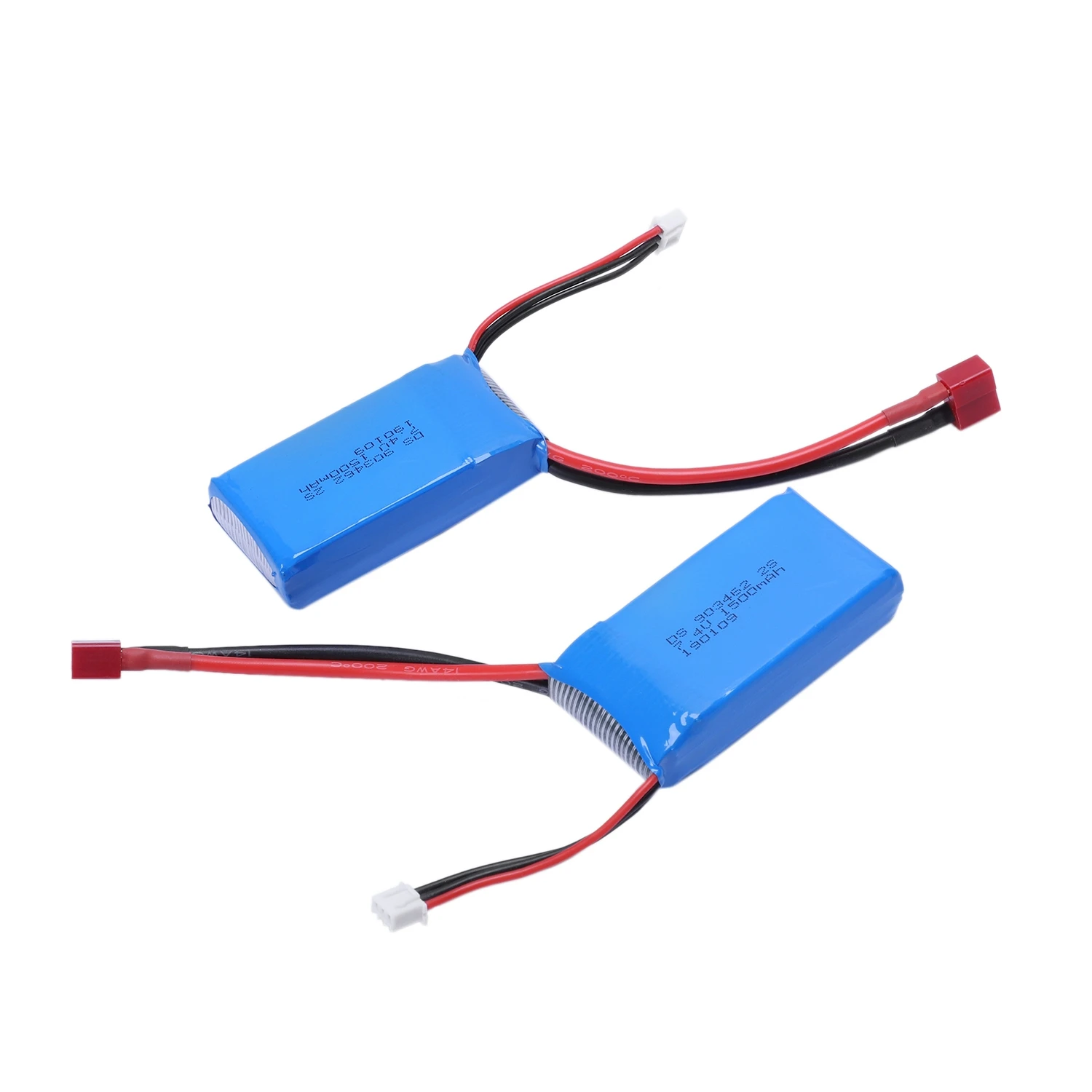 2 шт 7,4 V 1500Mah 25C 2S Lipo батарея T вилка перезаряжаемая для Wltoys 12423 12428 Rc автомобиль самолет беспилотный вертолет модель