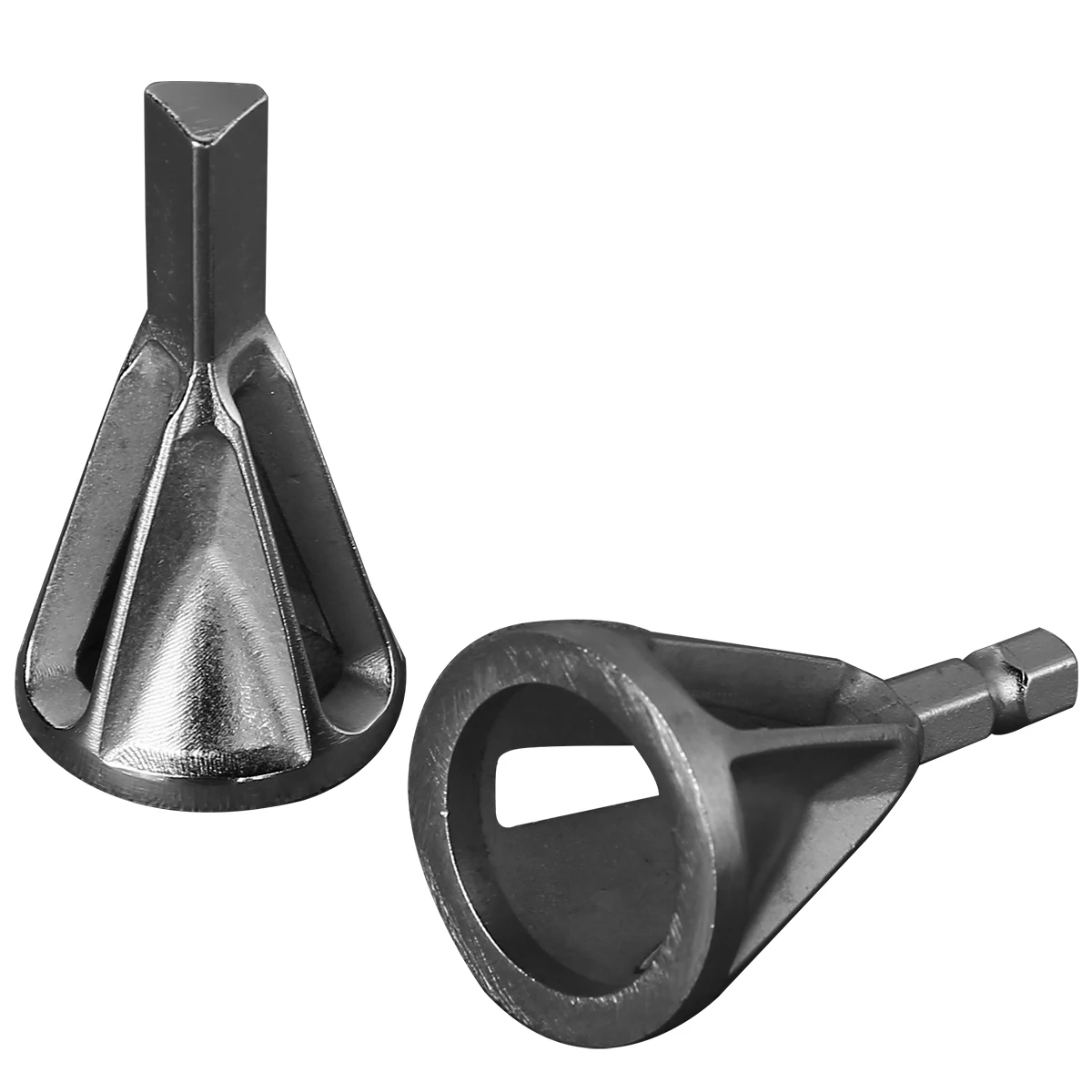 2Pcs Deburring External Chamfer Tool Stainless Steel Remove Burr Drill Bit Tools